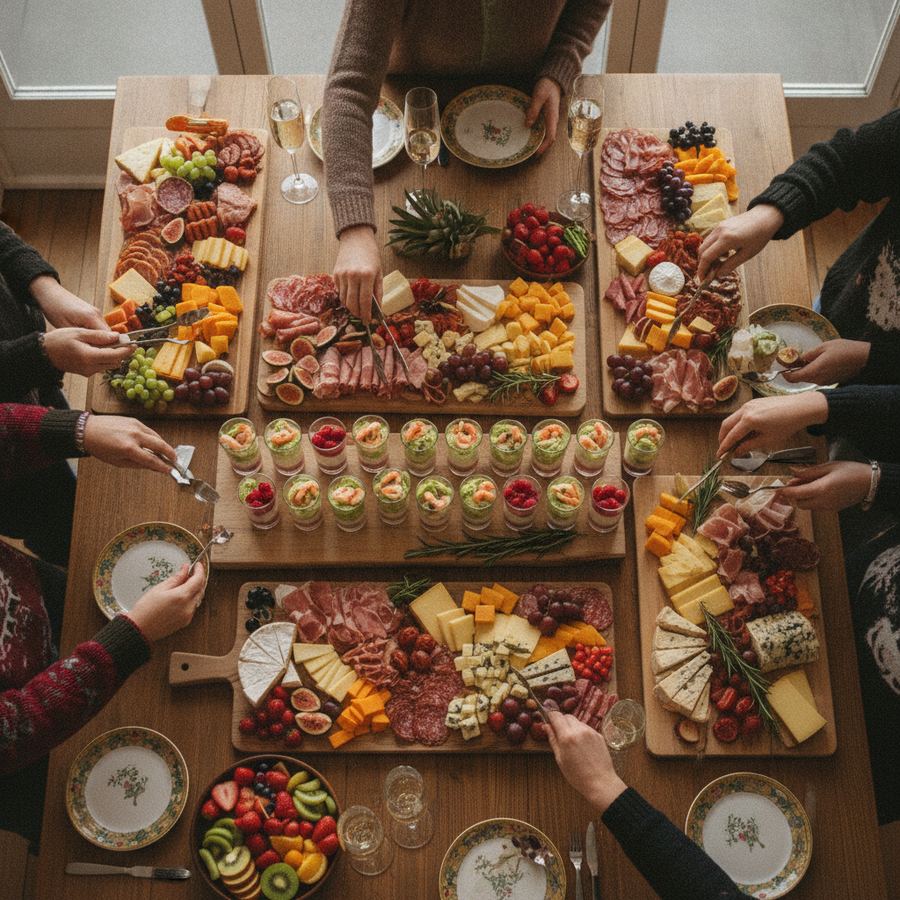 Le buffet — et oui, j'y suis passé trois fois.